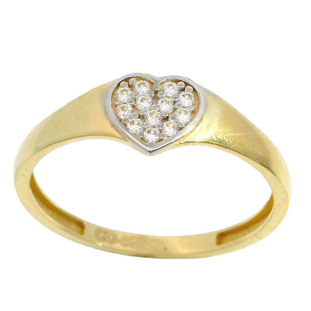 SORTIJA CORAZON DE CIRCONITAS.