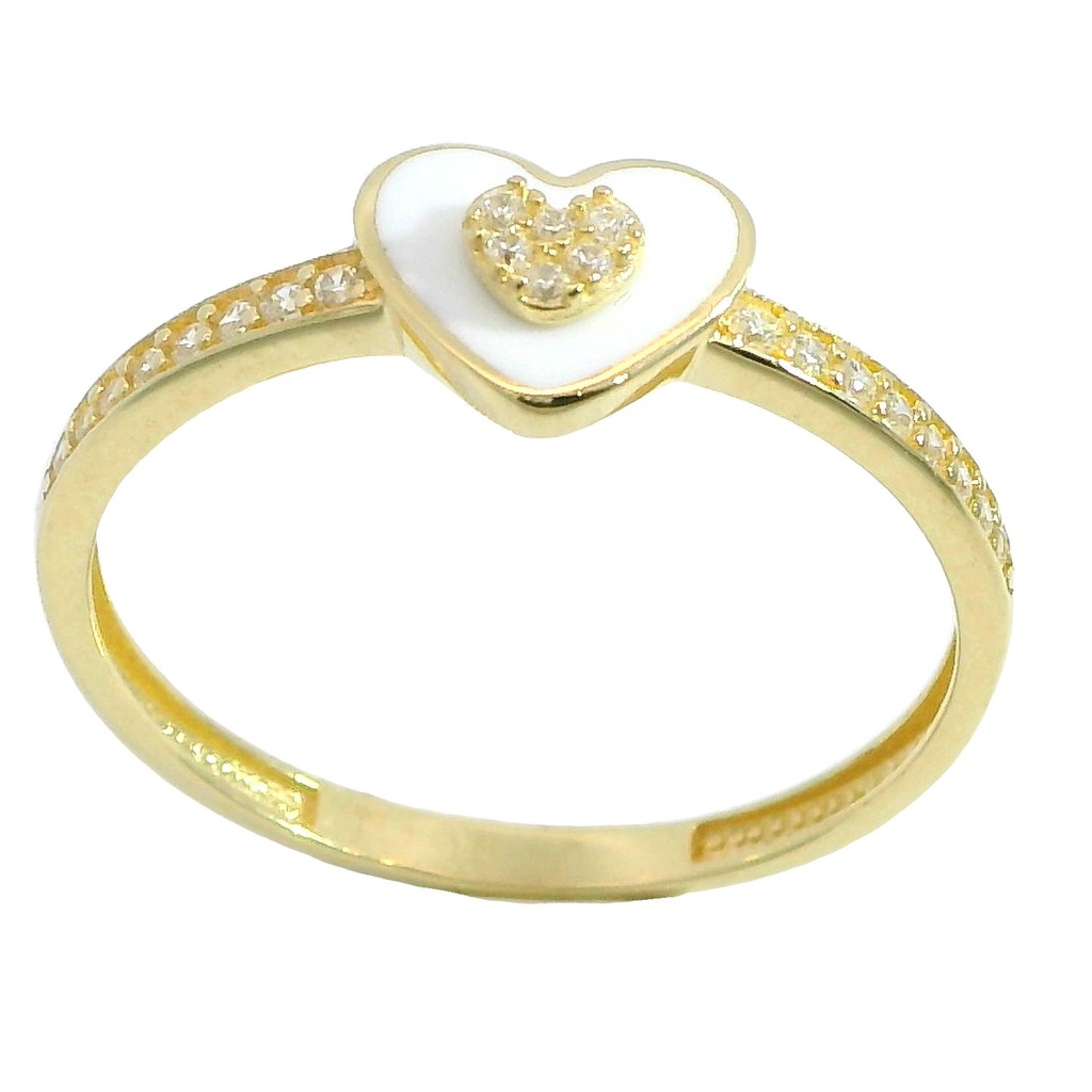SORTIJA CORAZON ESMALTE