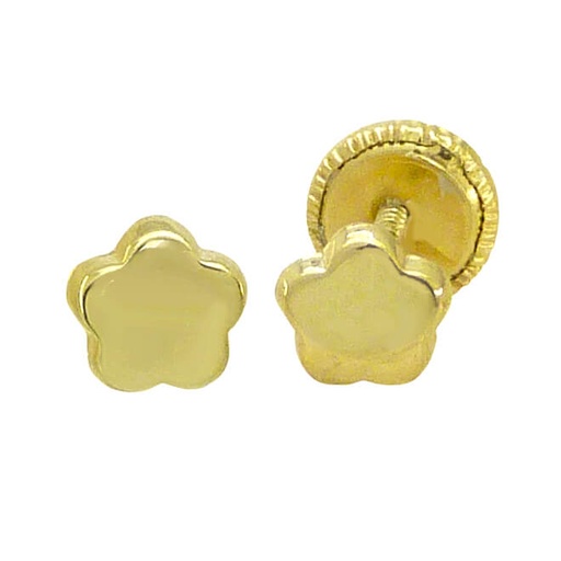 [1955] PENDIENTES FLOR LISA 4'5MM.TORNILLO.