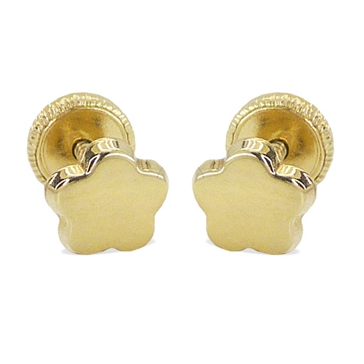 [1934] PENDIENTES FLOR LISA 5MM.TORNILLO.