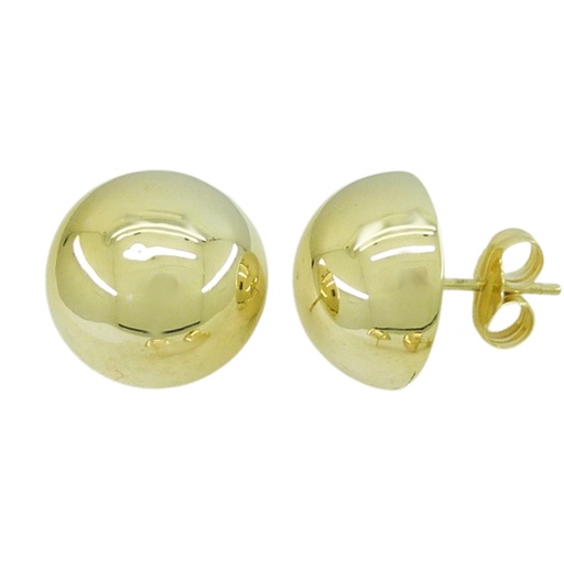 [3972P] PENDIENTES MEDIA BOLA PRESION.10MM.