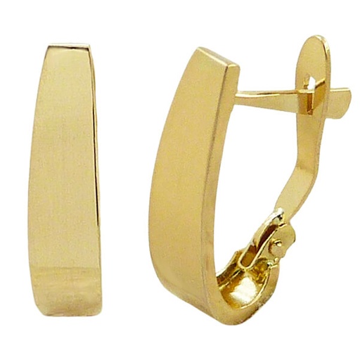 [5368] PENDIENTES MEDIO ARO 14x4MM,CIERRE CATALAN.