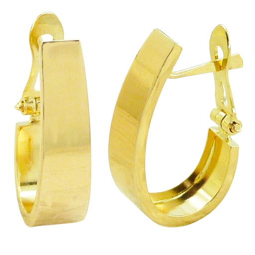 [4078] PENDIENTES MEDIO ARO 20x6MM.CIERRE CATALAN.