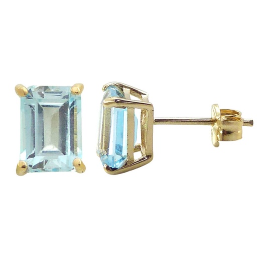 [3974A] PENDIENTES SKYLBLUE 7x5MM.PRESION.