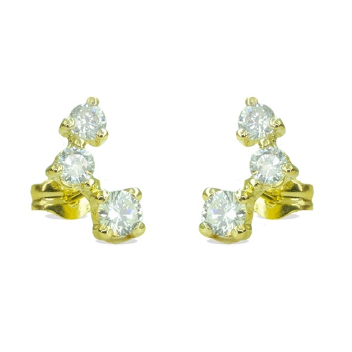 [4917] PENDIENTES TREPADOR CIRCONITAS.10MM.