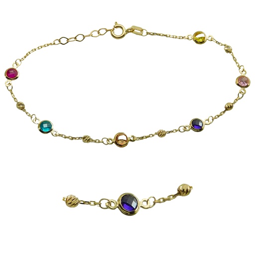 [5112] PULSERA BOCEL COLOR CADENA 19CM