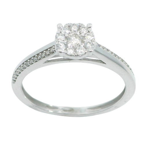 [B4191/0.26] SORTIJA CUAJO BRILLANTES SI1-H .0.26 CT TW.