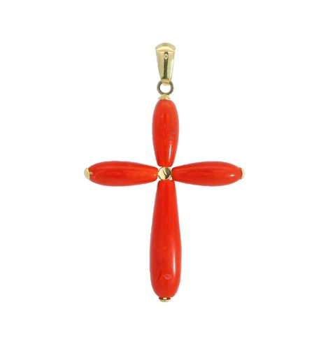 [00091/1] CRUZ CORAL FINO 27x21MM.