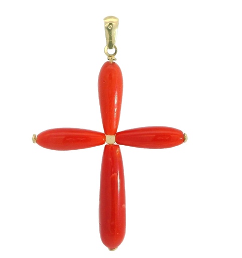 [00091] CRUZ CORAL FINO 31x25MM.
