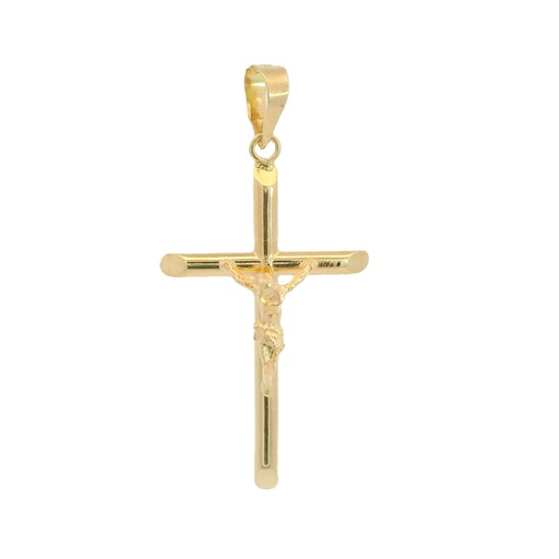 [6065] CRUZ TUBO CON CRISTO 28x16x2MM